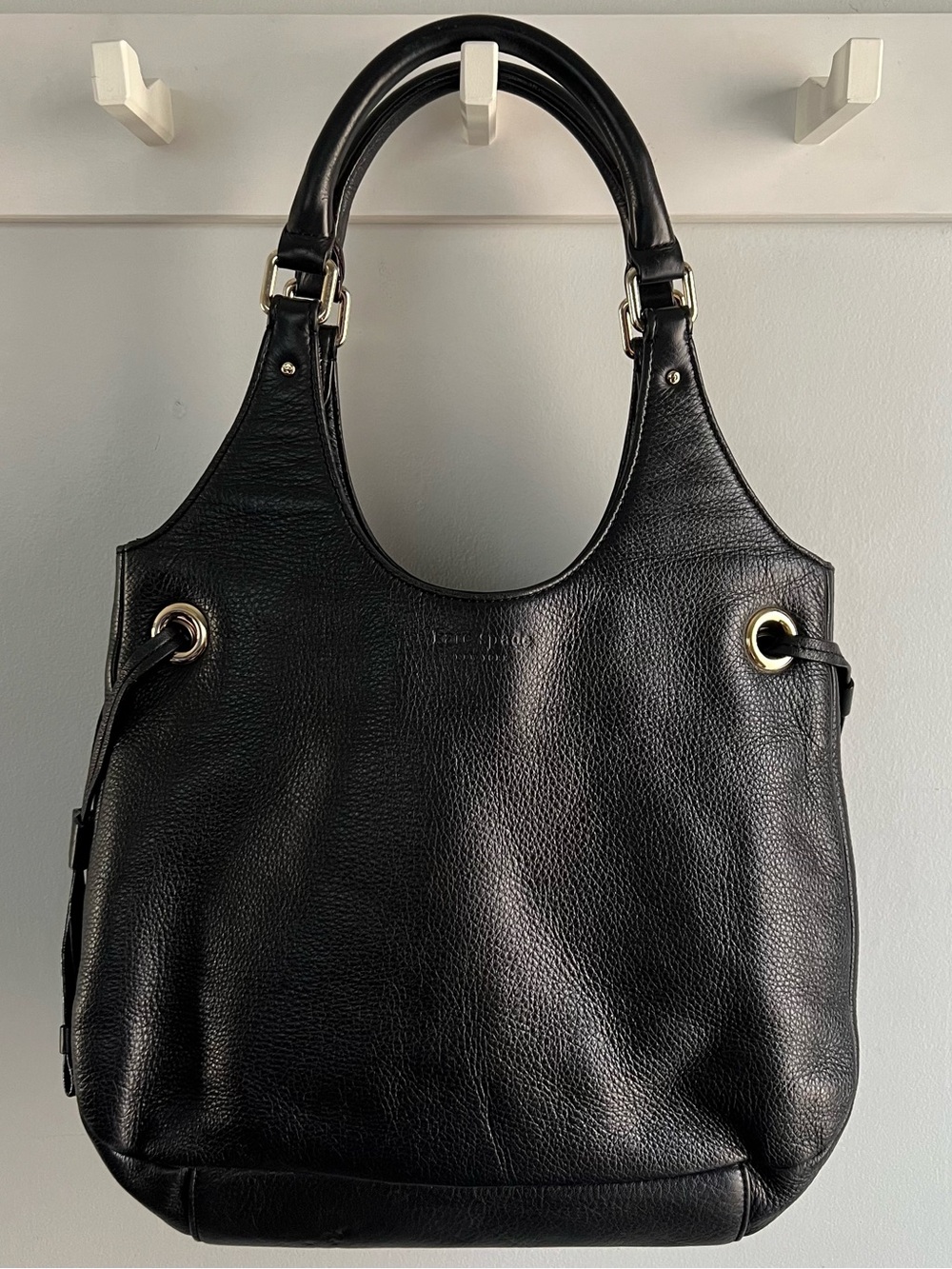 Kate Spade New York Black Pebbled Leather Shoulder Bag